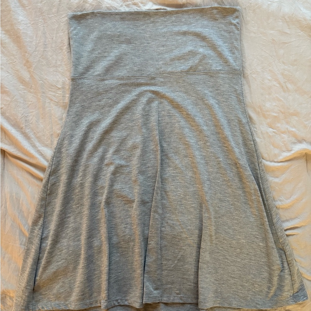 Old Navy Light Gray A-Line Skirt